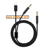 Audio Cable for Car,KREIDE 3.5 mm to 3.5 mm Aux Cable for iPhone and Android,Compatible with iPhone X IP 8 IP 7(Black)