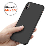 TORRAS Slim Fit iPhone Xs Max Case, Hard Plastic Ultra Thin Protective Cover Matte Finish Grip Phone Case for iPhone Xs Max 6.5 inch (2018), Mysterious Black