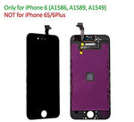 YPLANG Screen Replacement Black Compatible for iPhone 6 Screen Replacement LCD Display Digitizer Frame Assembly Full Repair Kit, with Repair Tools and Flowchart (iPhone 6-Black)