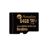 Amplim 64GB Micro SD SDXC V30 A1 Memory Card Plus Adapter Pack (Class 10 U3 UHS-I MicroSD XC Extreme Pro) 64 GB Ultra High Speed 667X 100MB/s UHS-1 TF MicroSDXC 4K Flash - Cell Phone, Drone, Camera