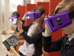 MERGE AR/VR Headset - Augmented and Virtual Reality Goggles, 300+ Experiences, STEM Product, Works with iPhone or Android (Pulsar Purple)