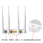 TUOSHI Unlocked 4G LTE Router with SIM Card Slot -Wireless WiFi Hotspot, Support T-Mobile AT&T (4 Antenna)