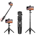 Wevon Selfie Stick Tripod, 40 inch Extendable Selfie Stick with Tripod, Phone Tripod with Wireless Remote Shutter Compatible with iPhone Xs Max Xr X 8 7 6 6s 5 Plus, Android, Samsung Galaxy and more