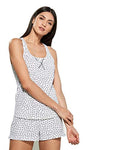 Calvin Klein Women's Jersey Tank and Short Pajama Set, Tossed CK, X-Large