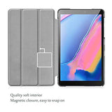 ProCase Galaxy Tab A 8 2019 Case (SM-P200 P205), Slim Light Smart Cover Stand Hard Shell Folio Case for Galaxy Tab A 8 with S Pen 8.0" 2019 -Black