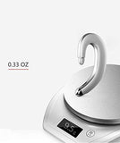 Ear Hook Bluetooth Wireless Headphones Non Ear Plug Bluetooth Headset with Microphone, Single Ear Headset Painless Wearing Sport Earphones for Smartphones,10 Hour Playtime (Silvery)