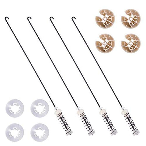 W10780048 (4pcs) Washing Machine Suspension Rods,Compatible with Whirlpool kenmore amana maytag, part kit wtw4800xq2, wtw4800xq4, ap5971396, ps11703290,MTW6600SW0, WTW6200SW2, WTW6200SW3, WTW6200SW0