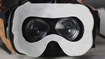 Lunies Disposable Hygiene Eye Mask with Sponge Mat and Magic Sticks Compatible for H-T-C Vive VR Virtual Reality Headset White