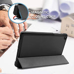 ProCase Galaxy Tab A 8 2019 Case (SM-P200 P205), Slim Light Smart Cover Stand Hard Shell Folio Case for Galaxy Tab A 8 with S Pen 8.0" 2019 -Black