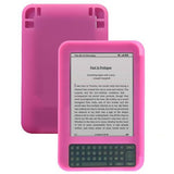Hot Pink Premium Silicone Skin Soft Cover Case for kindle keyboard 3