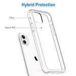 JETech Case for iPhone 11 (2019), 6.1-Inch, Shockproof Bumper Cover, Anti-Scratch Clear Back (HD Clear)
