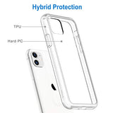 JETech Case for iPhone 11 (2019), 6.1-Inch, Shockproof Bumper Cover, Anti-Scratch Clear Back (HD Clear)
