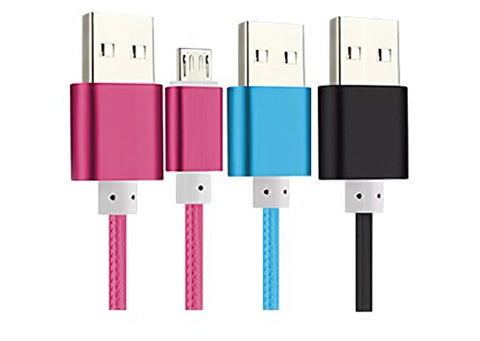 3Pack Micro USB Cable for all Amazon Kindle Fire HD,Kindle Paperwhite, Kindle Touch, Kindle Keyboard, Kindle DX 5ft 2.0 USB to Micro-USB Cable