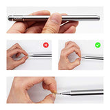 Disc Tip, 6-Pack High Precision and Universal Crystal Round Shape Replaceable Stylus Pen Disc Tips.