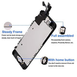 Nroech 5C Screen Replacement, Full Assembly with Front Camera, Ear Speaker, Facing Proximity Sensor, Home Button Pre-assembled, Repair Tools and Tempered Glass Screen Protector Included for 5C