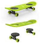 MORFBOARD Skate & Scoot Combo with Bonus Bag to Fit 2-in-1 Scooter & Skateboard Gear, 3-Position Adjustable Height and Extra Wide Skateboard Deck, for Boys or Girls 8 Years and Up, Supports 150 lbs