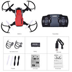 SIMREX X300C Mini Drone RC Quadcopter Foldable Altitude Hold Headless RTF 360 Degree FPV Video WiFi 720P HD Camera 6-Axis Gyro 4CH 2.4Ghz Remote Control Super Easy Fly for Training(Red)