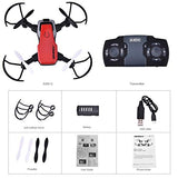 SIMREX X300C Mini Drone RC Quadcopter Foldable Altitude Hold Headless RTF 360 Degree FPV Video WiFi 720P HD Camera 6-Axis Gyro 4CH 2.4Ghz Remote Control Super Easy Fly for Training(Red)