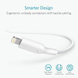 Anker Powerline II Lightning Cable (6ft), Probably The World's Most Durable Cable, MFi Certified for iPhone Xs/XS Max/XR/X / 8/8 Plus / 7/7 Plus / 6/6 Plus (White)