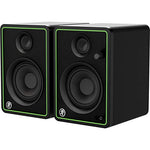 Mackie CR4-X Creative Reference Series 4" Multimedia Monitors (Pair) + SR360 Over-Ear Dynamic Stereo Headphones, Xpix Headphone Case, Xpix Headphone Holder, Xpix 1/4" TRS Cable (x2) & Xpix RCA Cable