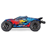 Traxxas 67076-4 Rustler 4x4 VXL Off Road Electric Remote Control RC Car with Remote Control for Adults and Kids, Red