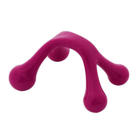 Masajeador manual morado.
