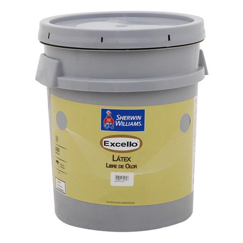 Pintura de látex excello color blanco de 5 galones, Sherwin willians