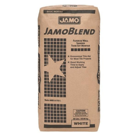 Pegamento jamo blend 50 libras blanco para azulejo, Jamo blend