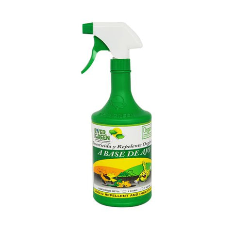 Insecticida repelente orgánico a base de ajo, Evergreen