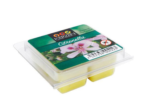 Cubos de cera aromatica citronela (4 unidades)
