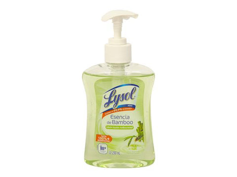 Lysol jabon liquido esencia de bamboo, Lysol