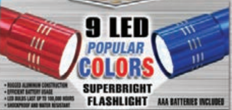 Linterna de colores surtidos, Blazing ledz