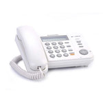 Marca: PANASONIC, TELÉFONOS ALÁMBRICOS, TELÉFONO ALÁMBRICO PANASONIC KXTS580LXW CON IDENTIFICADOR DE LLAMADA-BLANCO