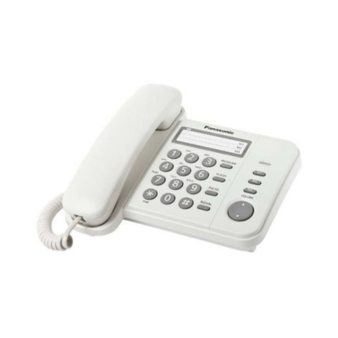 Marca: PANASONIC, TELÉFONOS ALÁMBRICOS, TELÉFONO ALÁMBRICO PANASONIC KXTS520LXW BLANCO