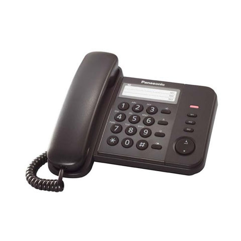 Marca: PANASONIC, TELÉFONOS ALÁMBRICOS, TELÉFONO ALÁMBRICO PANASONIC KXTS520LXB NEGRO