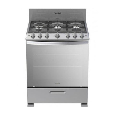 Estufa whirlpool a gas de 30" gris phf horno con luz, Whirlpool