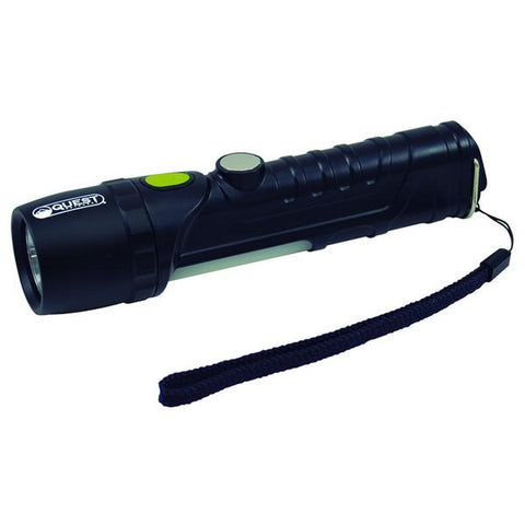 Linterna led de 5w + 3w aluminio 3aa 400 lumens, Quest