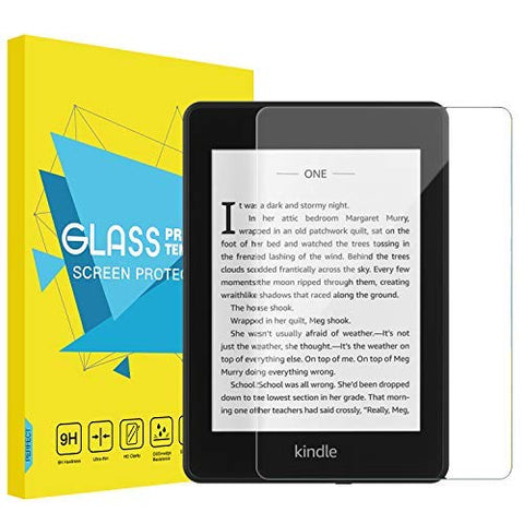 MoKo Compatible with All-New Kindle Paperwhite 2018 Screen Protector, [Anti-Scratch] 9H Hardness High Clear Tempered Glass Film Fit with Amazon Kindle Paperwhite 2018 Tablet - Clear