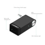 UGREEN Bluetooth Receiver Wireless Bluetooth 4.1 Car Aux Adapter Portable Mini Music Audio Adapter 3.5mm Stereo Hands-Free Car Kits for Home TV Car Stereo Sound System, Speaker, Headphone, Earbuds