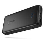 Portable Charger 32000 RAVPower 32000mAh Battery Pack 6A Output, USB Power Banks for iPhone Xs, iPhone X, Galaxy and More (3-Port, 2.4A Input, Triple iSmart 2.0 USB)