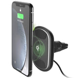 iOttie iTap 2 Wireless Magnetic Qi Wireless Charging Air Vent Mount || Compatible with iPhone Xs XR X Max Samsung S10 S9 + Smartphones | + Dual Car Charger