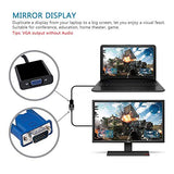 USB 3.0 to VGA Adapter 1080P, Full HD Multi Display Video Graphic Converter for PC Laptop Desktop to TV Monitor Projector, Only Support Windows 7/8/8.1/10 (NO Mac & Linux) (Black)