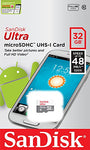 Sandisk 32GB 32G Ultra Micro SD HC Class 10 TF Flash SDHC Memory Card - SDSQUNB-032G-GN3MN