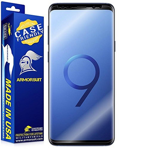ArmorSuit MilitaryShield Screen Protector for Samsung Galaxy S9 Plus (Case Friendly) - [2Pack] Anti-Bubble HD Clear Film