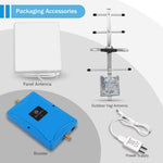 Verizon 4G LTE Cell Phone Signal Booster for Home and Office - Enhance Cellular Data Signal by 65dB 700MHz Band 13 Repeater and Panel/Yagi Antennas Extend Coverage Up to 4,000Sq Ft