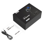 Nulaxy Bluetooth Car FM Transmitter Audio Adapter Receiver Wireless Hands Free Car Kit W 1.44 Inch Display - KM18 Black