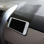 Hulless - Super Sticky 27 x 15cm Magic Anti-Slip Non-Slip Mat Car Dashboard Sticky Pad Adhesive Mat for Cell Phone, CD, Electronic Devices, iPhone, ,Keychains, Sun Glasses Holder, GPS - Black