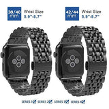 ImmSss Band Compatible for Apple Watch Series 4 40mm 44mm / Series 3 2 1 38mm 42mm for Women Men,Stainless Steel Band for Iwatch Bracelet Replacement Strap