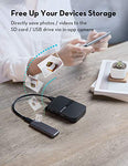RAVPower FileHub, Travel Router AC750, Wireless SD Card Reader, Connect Portable SSD Hard Drive to iPhone iPad Tablet Smart Phone Laptop for Photo Backup, Data Transfer, Portable NAS, 6700mAh Battery