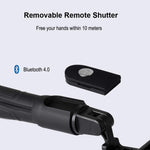 Selfie Stick Tripod Bluetooth Portable Extendable Monopod with Wireless Remote Shutter Stand for iPhone X/8 plus/7/6S/6/XS max/xr Samsung Galaxy Note S6/7/8/9 Plus, Android Phone,Camera,Smartphones